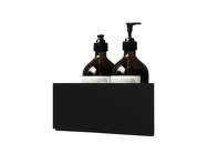 Rohová kúpeľňová polička Bath Shelf Corner, black