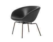 Kreslo Pot™, brown bronze / leather black