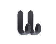 Vešiaky Curve Mini Hooks – set 2 ks, matt black