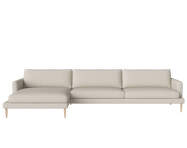 Pohovka Veneda 4,5-miestna w. chaise longue left, white pigmented oiled oak/Ascot beige