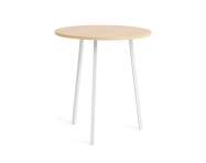 Stôl Loop Stand Table Round Ø90, oak/white