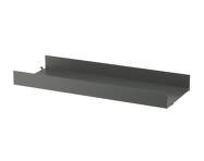 Polica String Metal Shelf High Edge 78 x 30, dark grey