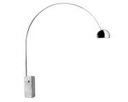 Stojacia LED lampa Arco, steel
