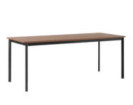 Jedálenský stôl Drip HW116, black/lacquered walnut