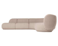 Rohová modulárna sedacia súprava Rico Soft Bouclé, natural