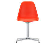 Stolička Eames DSL, poppy red / polished aluminum