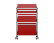 Zásuvkový kontajner na kolieskach USM Haller M63, ruby red