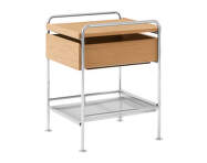 Odkladací stolík Alima NDS3, chrome / oak