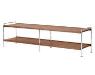 Policová zostava Alima NDS4, chrome / walnut