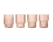 Poháre Ripple set 4ks, blush