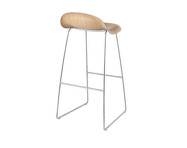 Barová stolička 3D Bar Stool, oak/sledge base