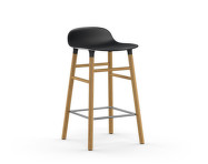 Barová stolička Form 65 cm, black/oak