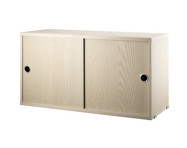 Komoda String Cabinet With Sliding Doors 78 x 30, ash