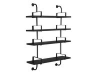 Polica Démon Shelf 2, 95cm, 4 shelves, black stained ash