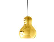 Závesná lampa Calabash P1, gold chrome