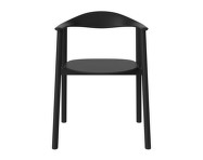 Jedálenská stolička Swing, black lacquered oak