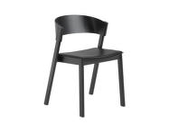 Čalúnená stolička Cover Side Chair, black/black refine leather