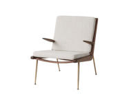 Kreslo Boomerang HM2, walnut/Loop Cream K5042-33