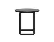 Odkládací stolík Florence Side Table Ø50, black Marquina marble / black