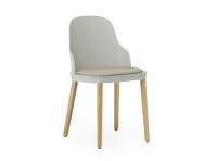 Stolička Allez Chair Oak/Leather, warm grey