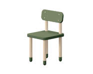 Detská stolička s operadlom Dots, deep green