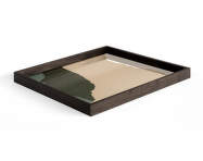 Podnos Glass Tray Square L, Cream Wabi Sabi