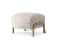 Pouf Wulff ATD3, oak/Sheepskin Moonlight