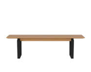 Lavica Nord 160 cm, black oak/oiled oak