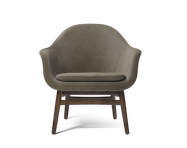 Kreslo Harbour Lounge Chair, dark stained oak/Dakar 0311