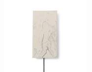 Nástenná lampa Argilla, marble white