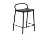 Stolička Linear Steel Counter Stool, black