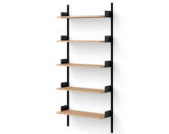 Policová zostava Wall Shelf 1900, oak/black