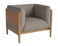 Kreslo Dive Oiled Oak, Beize dark beige/cognac leather