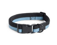 Obojok pre psa Dogs Collar Flat M/L, blue/black