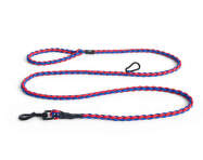 Nastaviteľné vodítko Dogs Leash Braided, blue/red