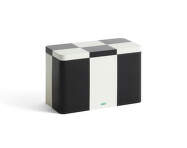 Úložný box Tin Container Medium, black and off-white