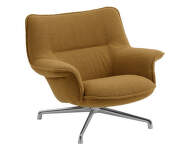 Kreslo Doze Lounge Chair Low Swivel, Hearth 8 / polished aluminum