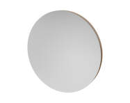 Zrkadlo Vala Round Ø75 cm, lacquered oak