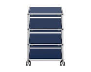 Zásuvkový kontajner na kolieskach USM Haller M26, steel blue