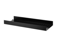 Polica String Metal Shelf High Edge 78 x 30, black