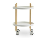 Servírovací stolík Block Table Round, white