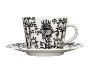 Šálka na capuccino s podšálkou Taika, black
