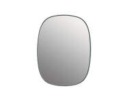 Zrkadlo Framed Mirror, small dark green/clear