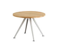 Konferenčný stolík Pyramid Coffee Table 51, Ø60 x 44 cm, beige powder coated steel / oiled solid oak