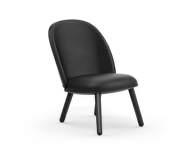 Kreslo Ace Lounge Chair Black Oak Ultra Leather, black