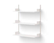 Policová zostava Wall Shelf 900, white/white