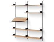 Policová zostava Living Shelf, oak/black