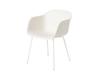 Stolička Fiber Armchair Tube Base, natural white