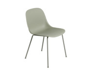 Stolička Fiber Side Chair Tube Base, dusty green