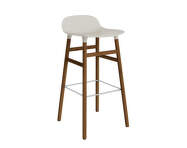 Barová stolička Form 75 cm, light grey/walnut